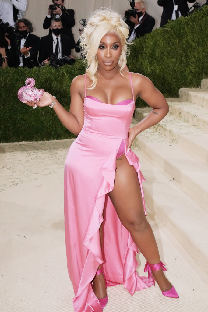 Jackie Aina at the Met Gala Celebrating In America: A Lexicon Of Fashion, 2021