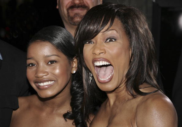 Angela Bassett and Keke Palmer at theLionsgate Premiere Of "Akeelah And The Bee" - Arrivals