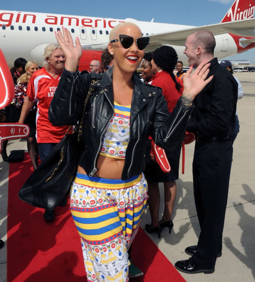 Model Amber Rose arrives in Philadelphia