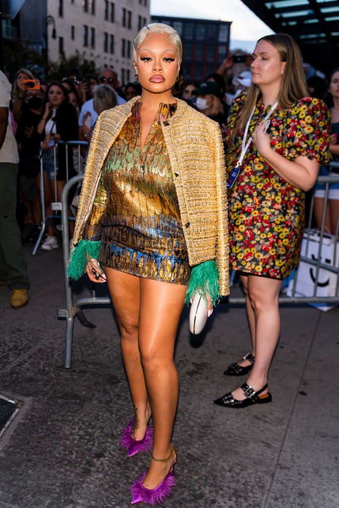 The rapper stormed New York Fashion Week