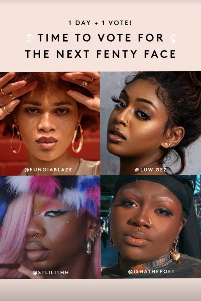 'The Next Fenty Face' Campaign Contest Is Down To Four Contestants