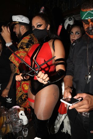 DeLeon Tequila & D'usse Mix Up Halloween At Costume Couture With Lenny S. & LaLa Anthony At TAO Downtown
