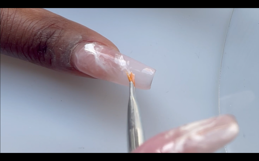 Rose Quartz nail tutorial
