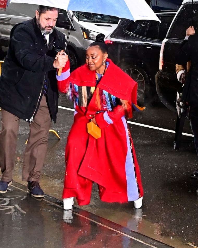 Red Floor-length Coat