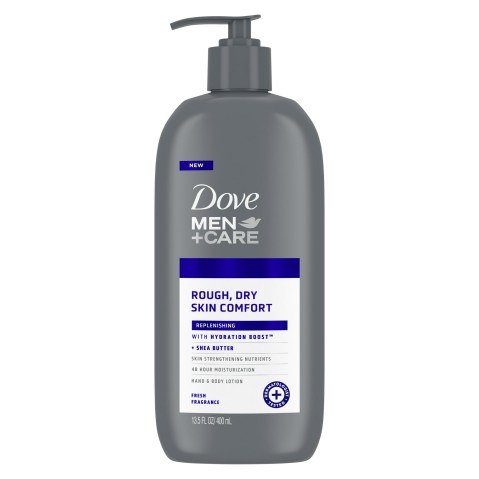 Dove Men+Care Rough Dry Skin Comfort Replenishing Hand and Body Lotion