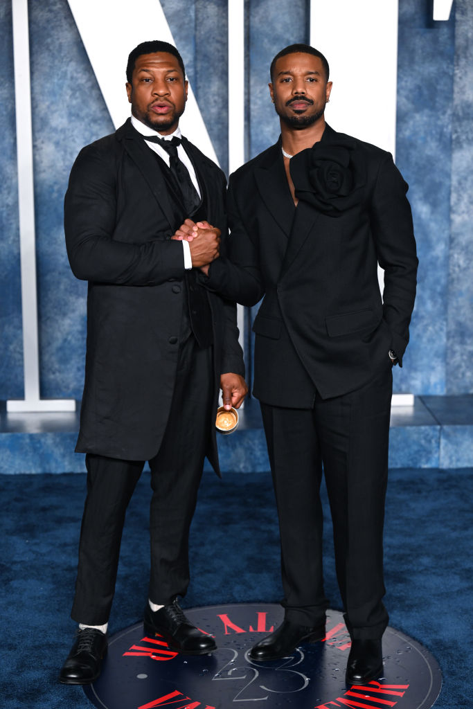 Jonathan Majors and Michael B. Jordan