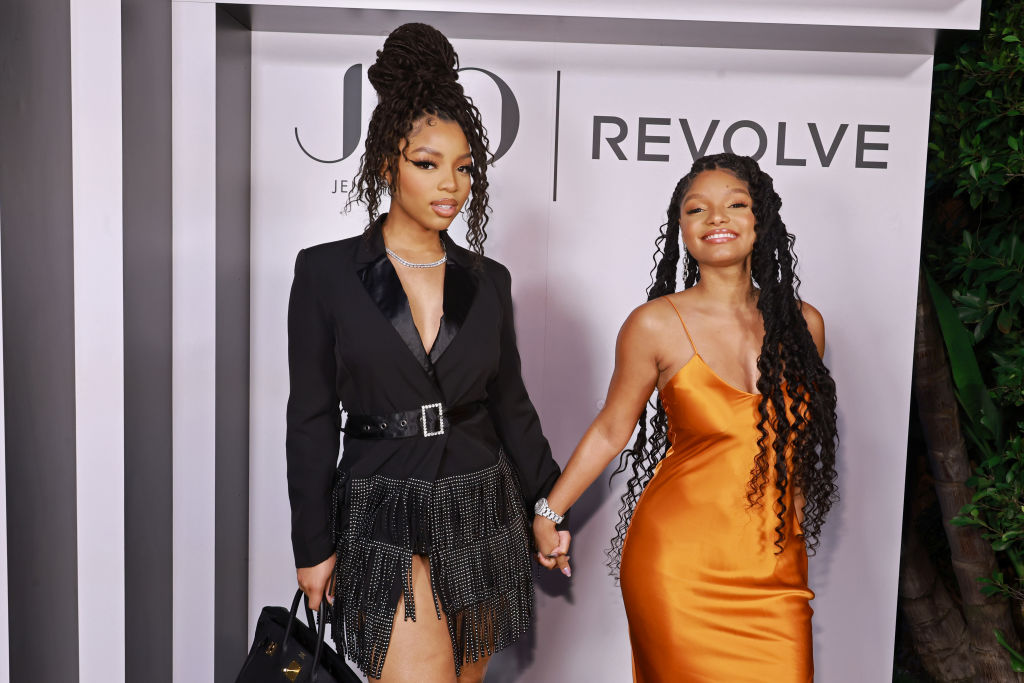 Chloe & Halle Serve Looks At The JLo For Revolve Collection Event