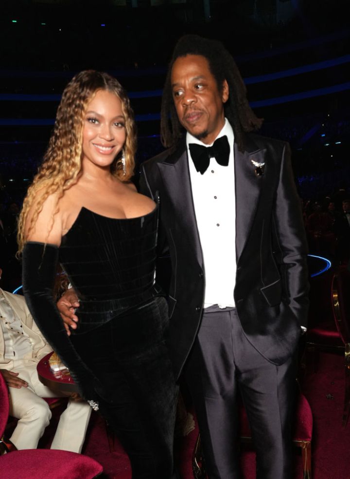 Jay Z and Beyonce at the 65th GRAMMY Awards