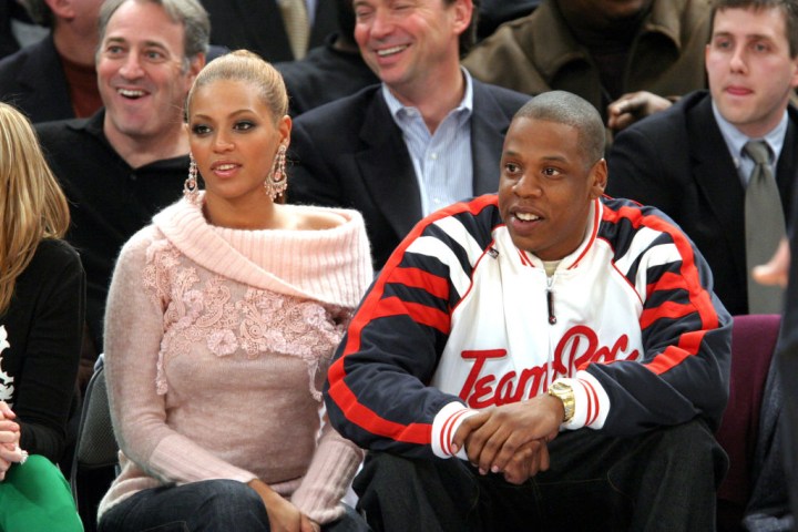 Celebrities Attend Houston Rockets vs. New York Knicks Game
