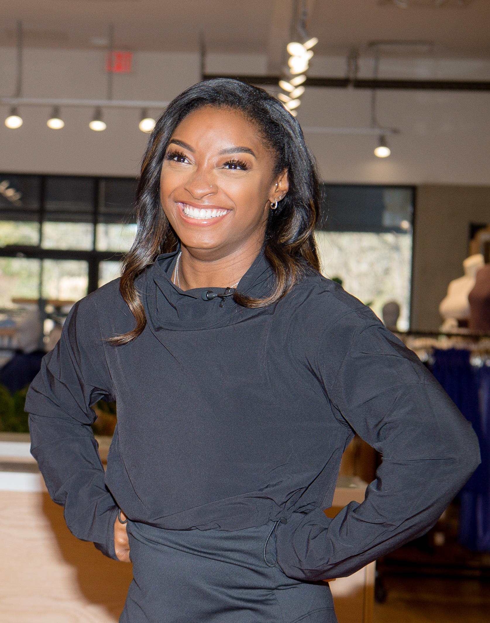 Simone Biles Surprises Fans At Athleta Town & Country Village