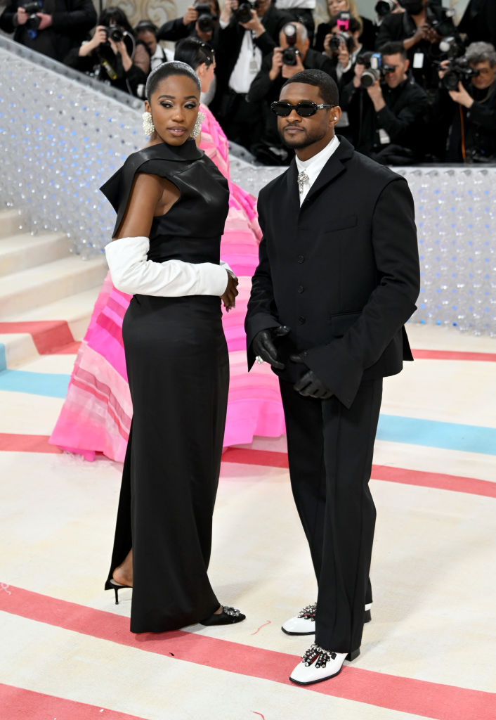 Bianca Saunders and Usher Raymond IV