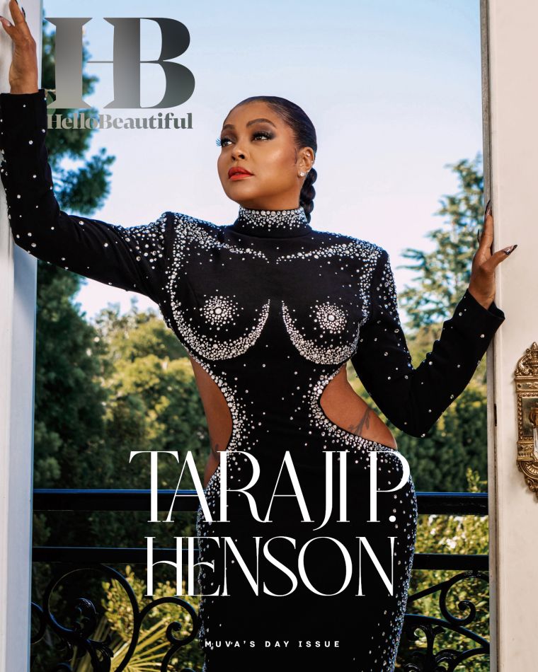 Taraji P. Henson On HelloBeautiful's (May) Mother's Day Cover