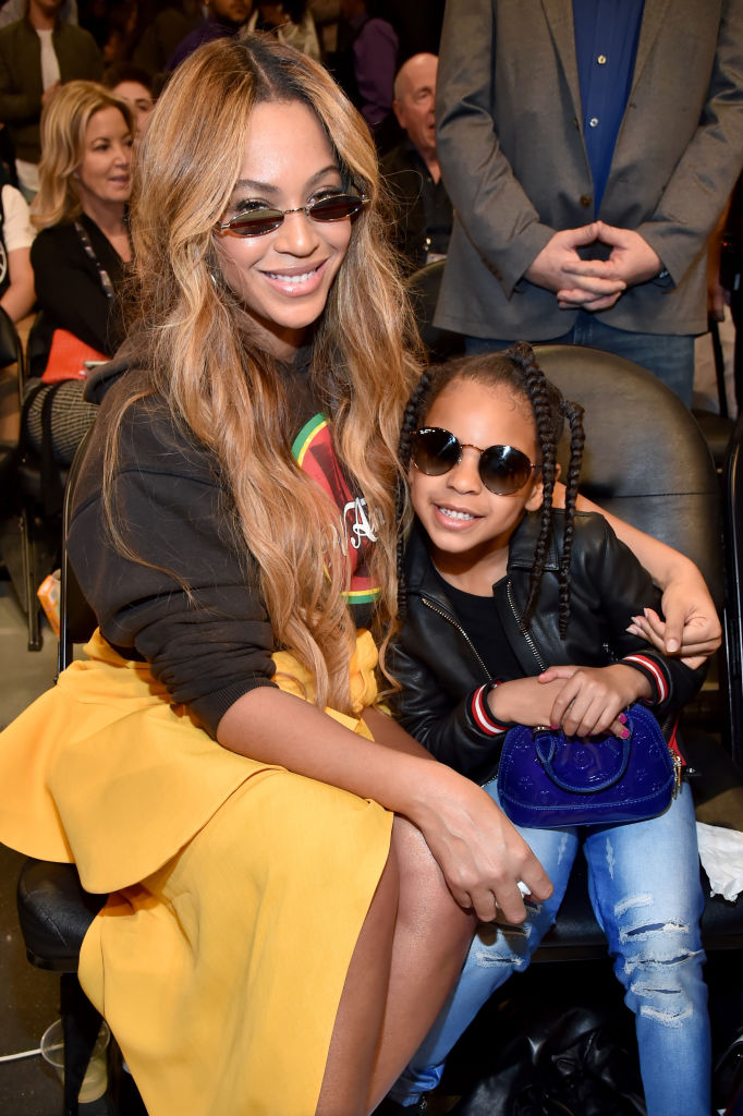 Blue Ivy Carter and Beyoncé