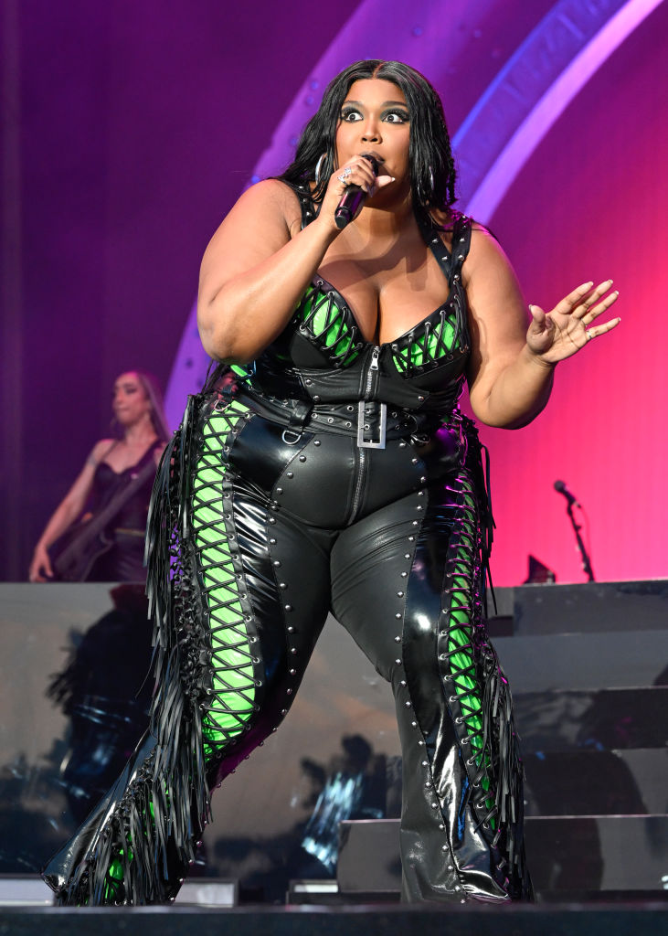 Lizzo performing