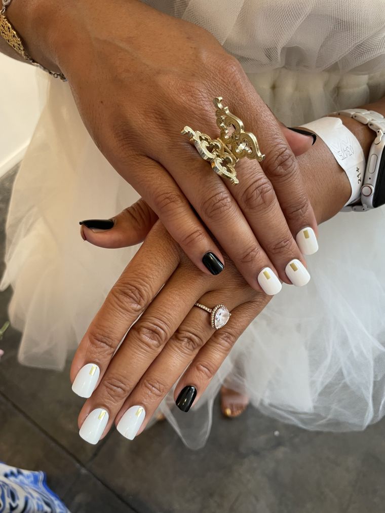 Black, White, Gold Mix