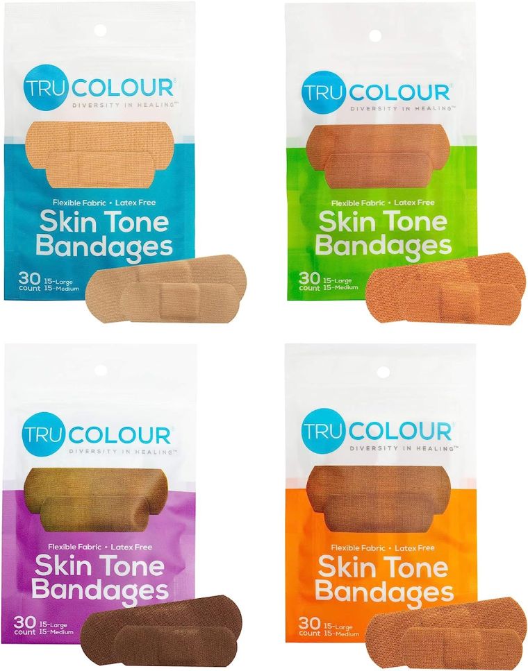 Tru-Colour Skin Tone Bandages Variety 4 Bag Pack