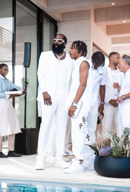 CEO Michael Rubin and Camille Fishel All-White 4th Of July Party In The Hamptons