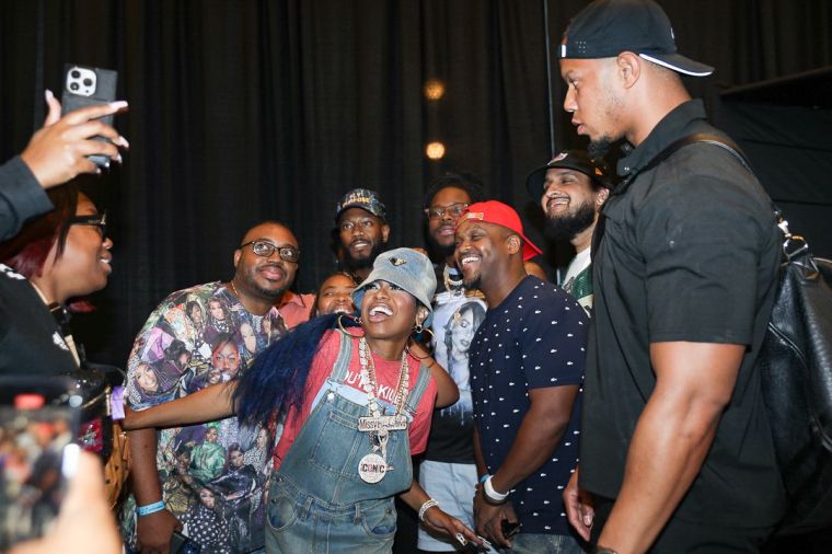 Missy Elliott Poses With Guests