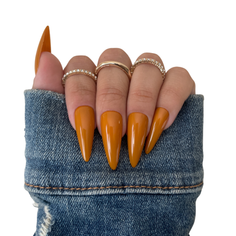 Pumpkin Nails by Nailed By Christy