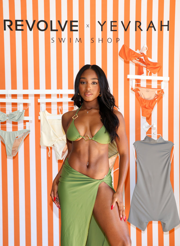 Lori Harvey Partners With REVOLVE To Launch Her New Brand, Yevrah Swim, At Villa Fiona In Hollywood