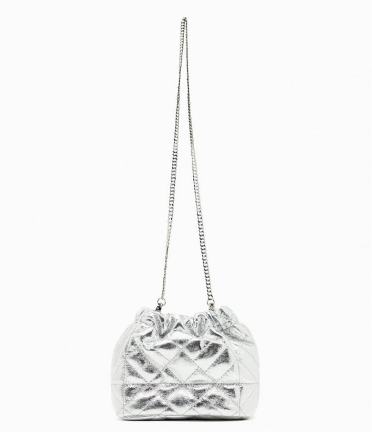 Metallic Mini Bucket Bag