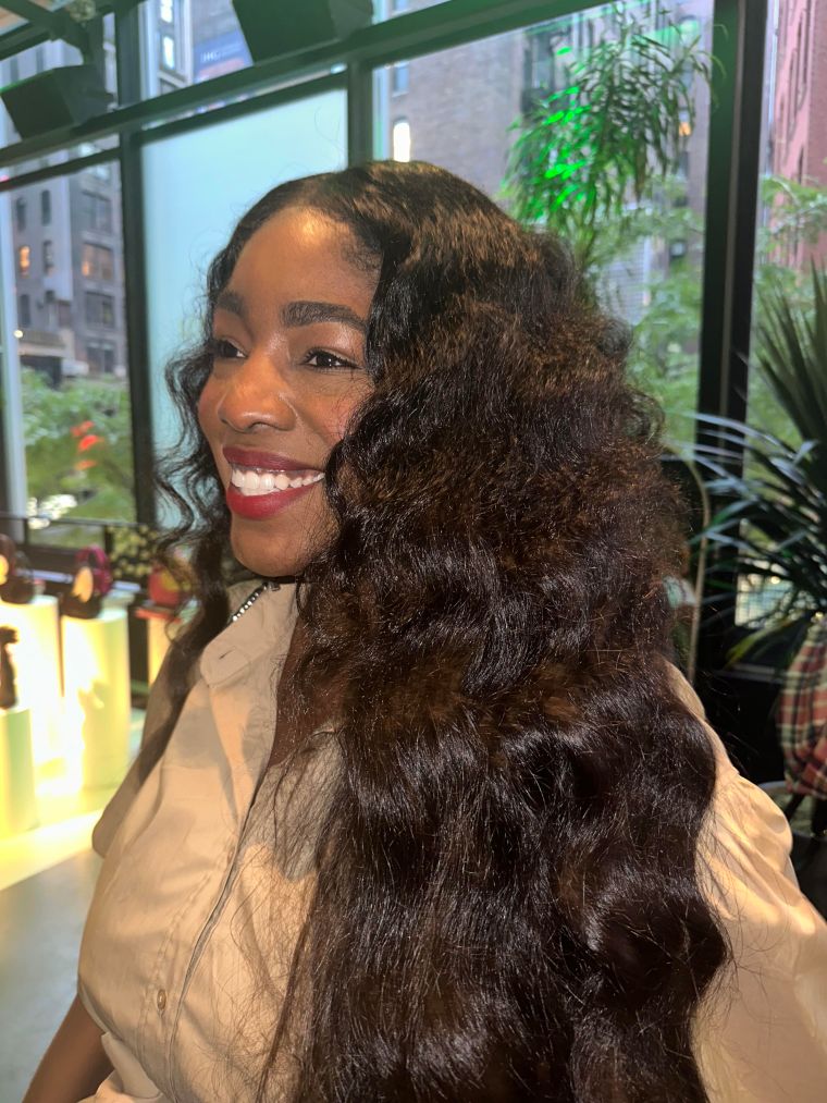 Attendee at ESSENCE Fashion House 2023