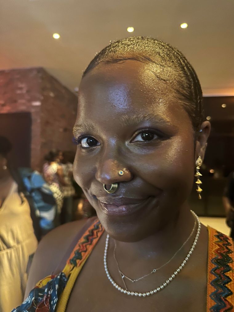 Attendee at ESSENCE Fashion House 2023