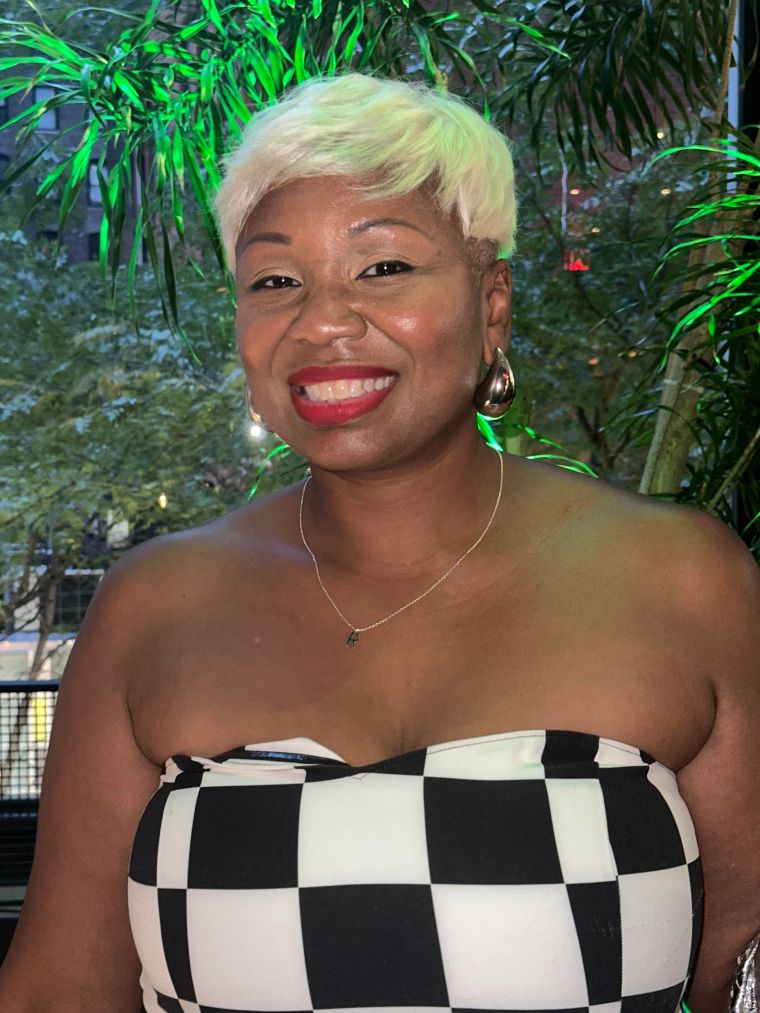 Attendee at ESSENCE Fashion House 2023