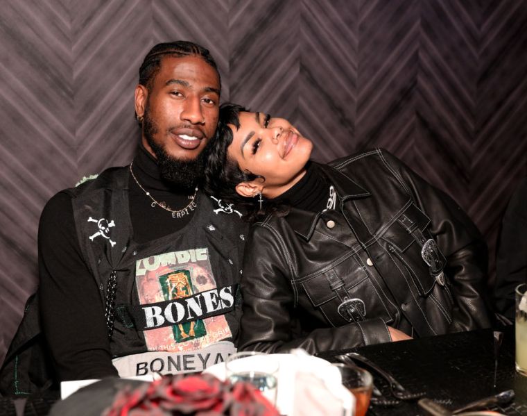 Teyana Taylor and Iman Shumpert at the NBA All-Star Dinner, 2020