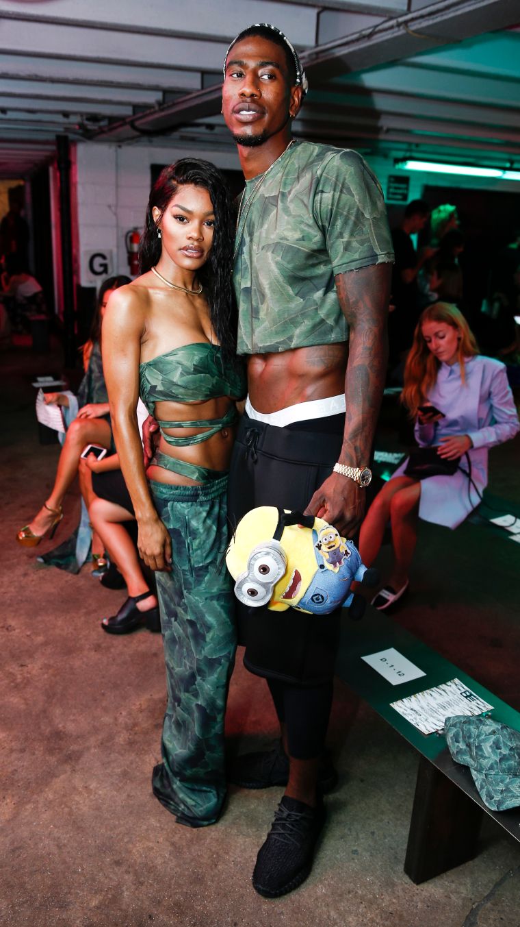 Teyana Taylor and Iman Shumpert at the Baja East NYFW Show, 2016