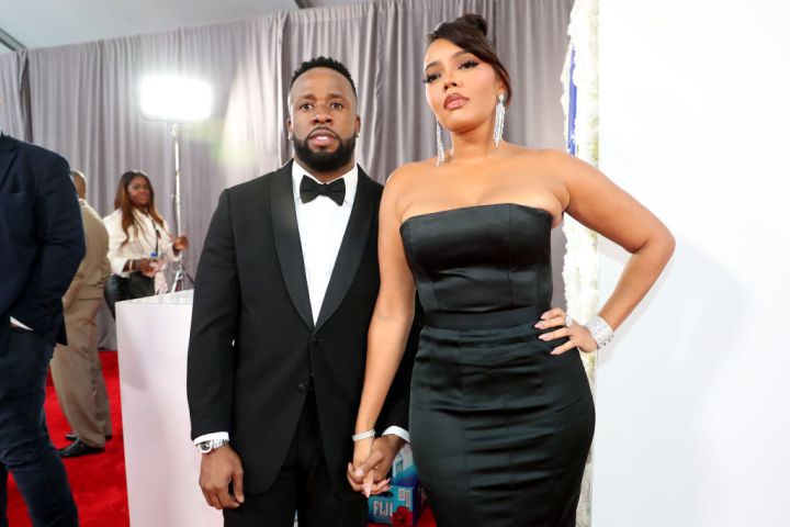 Yo Gotti and Angela Simmons at the 2023 Grammys.