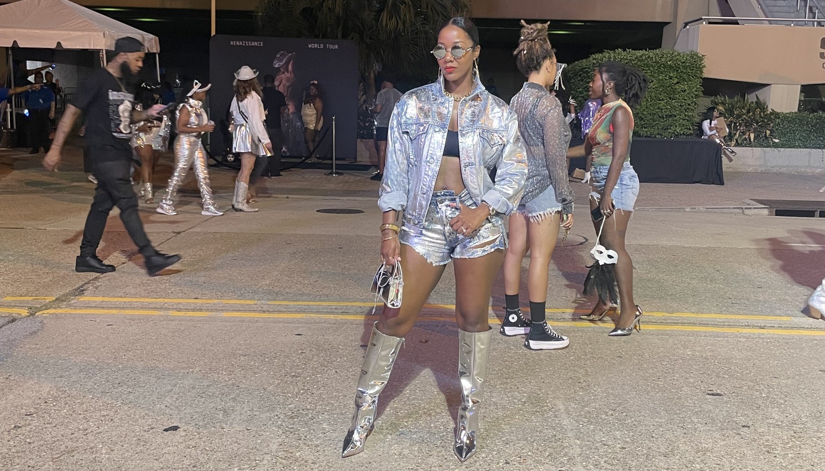 My Last-Minute Custom Metallic Denim Renaissance World Tour Look Cost Under $150