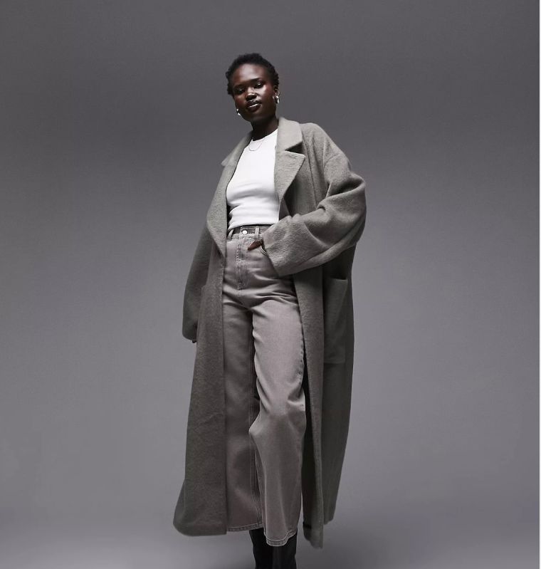 Textured Trench Coat