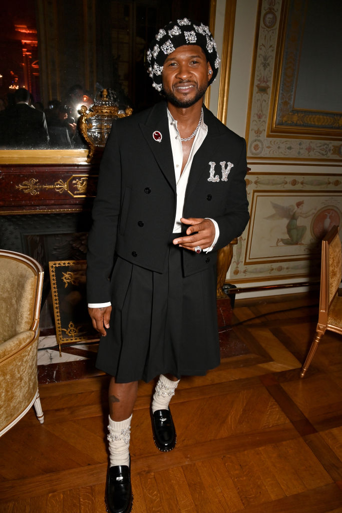 Usher Slays At BOF 500 Event wearing LV Designed By Pharrell