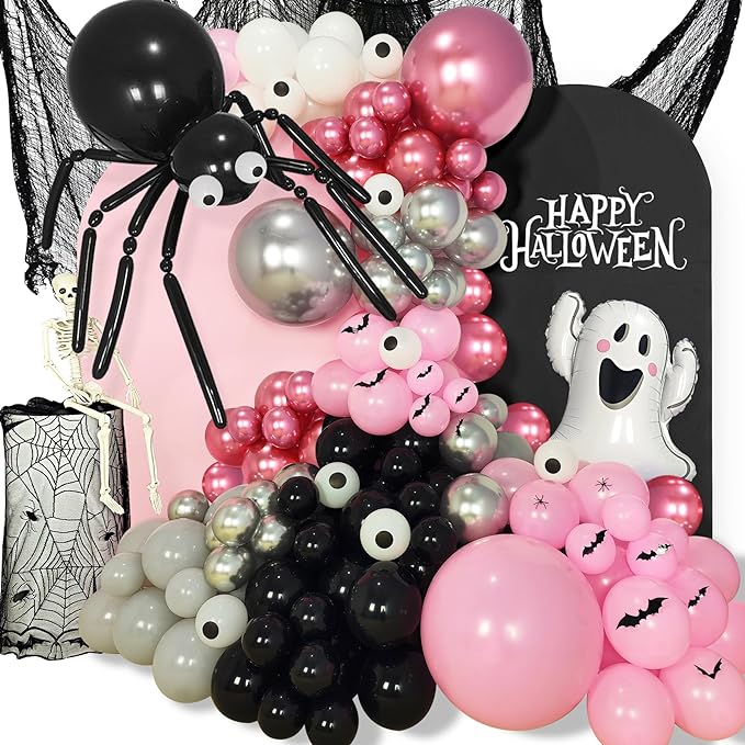 Spooky glam ballon arch