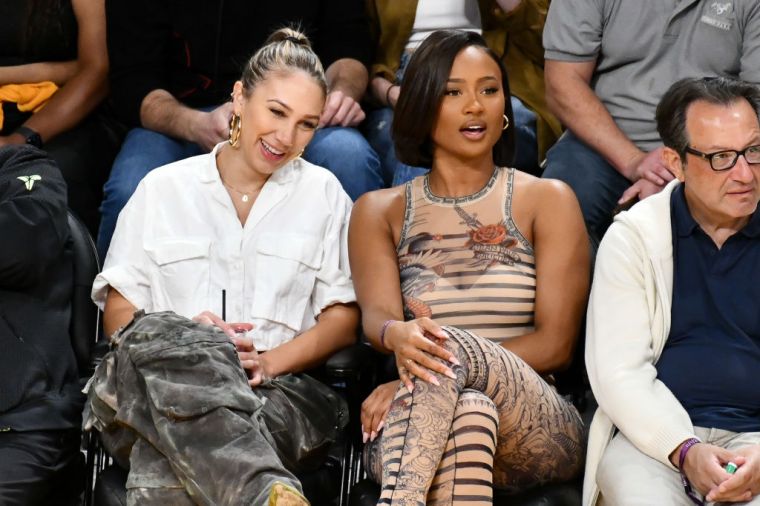 Celebrities At The Los Angeles Lakers Game