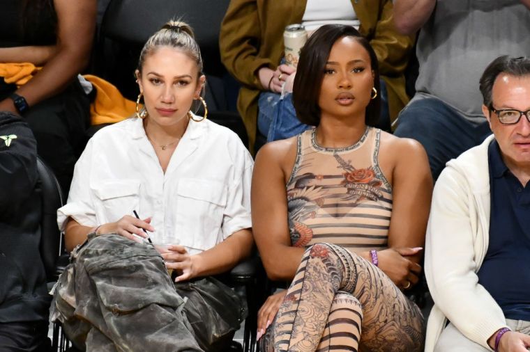 Celebrities At The Los Angeles Lakers Game