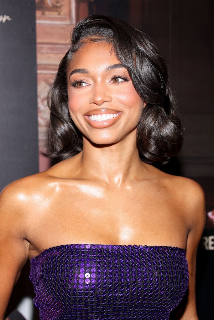 lori harvey purple dress Lori Harvey Stars in Sultry Fashion Shoot Following Split from Damson Idris