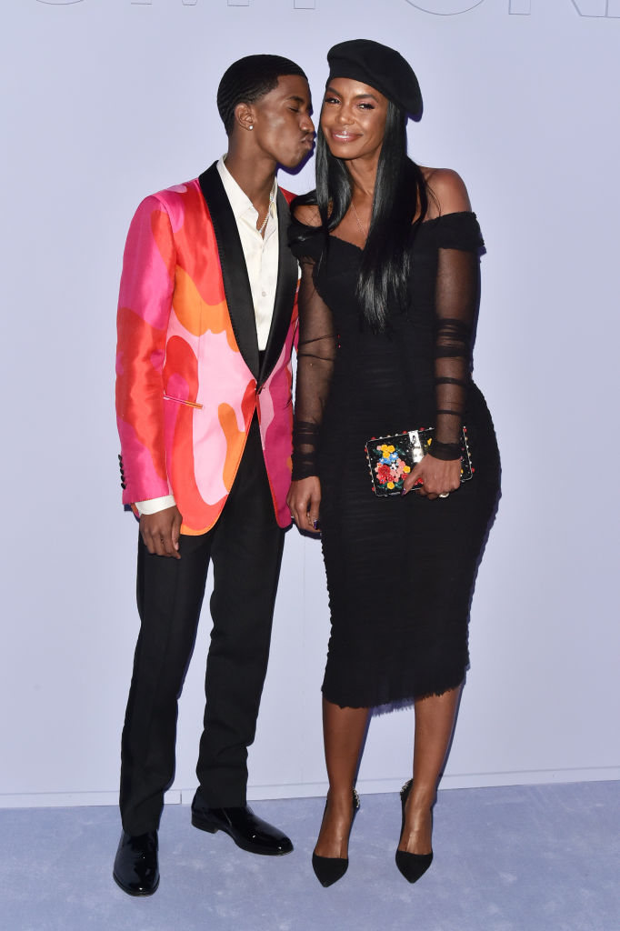 Christian Combs and Kim Porter Tom Ford Show