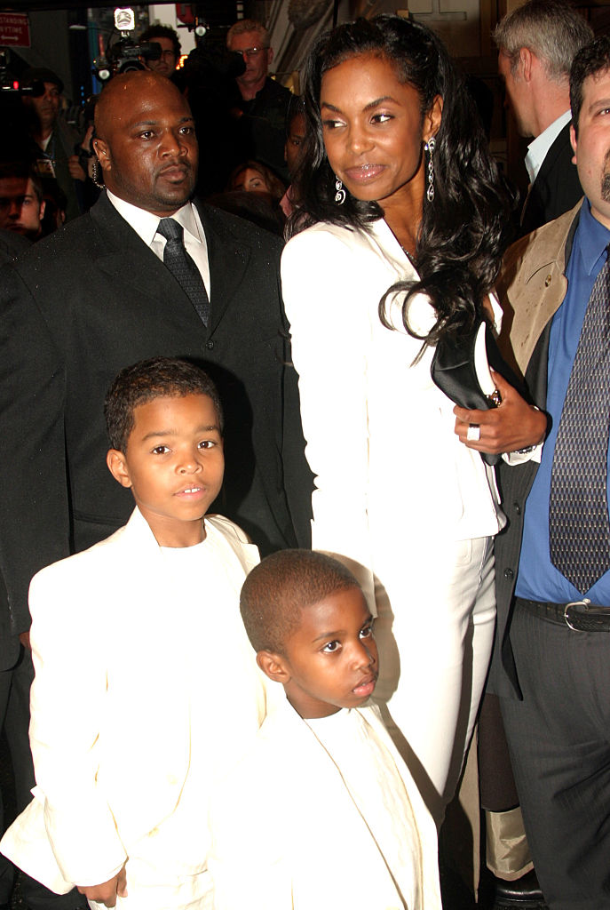 Kim Porter and family at Opening Night of "A Raisin In The Sun" on Broadway
