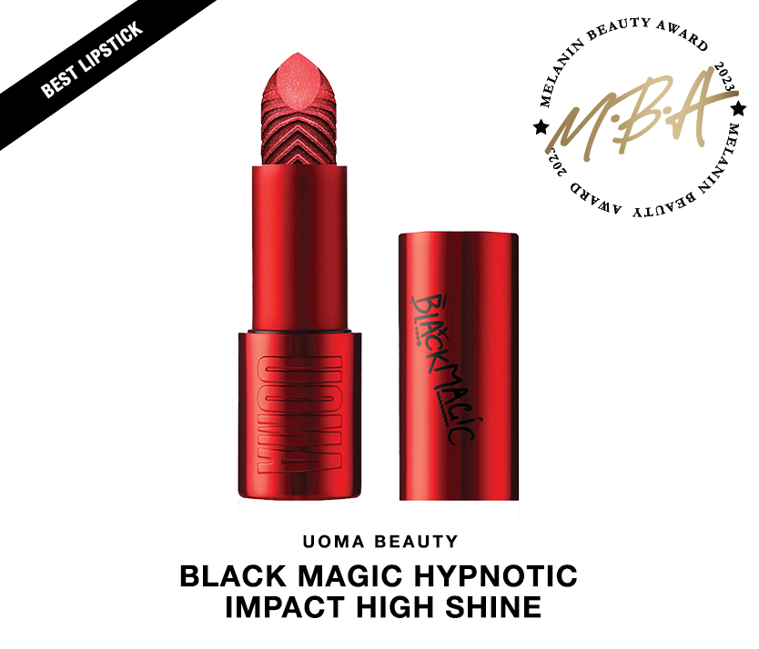 Melanin Award for Best Lipstick: Uoma Beauty's Black Magic zoomed out 