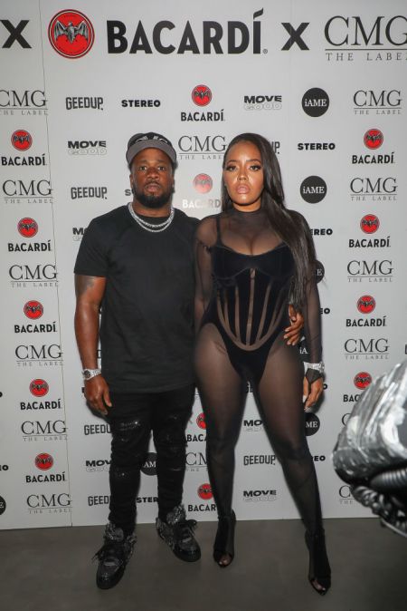 Angela Simmons gives sultry and sexy at Yo Gotti's CMG event.