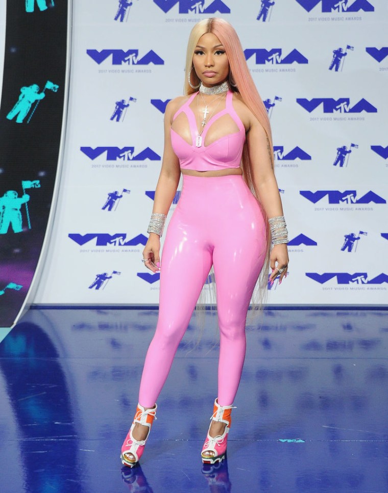 Dipped in pink leather.