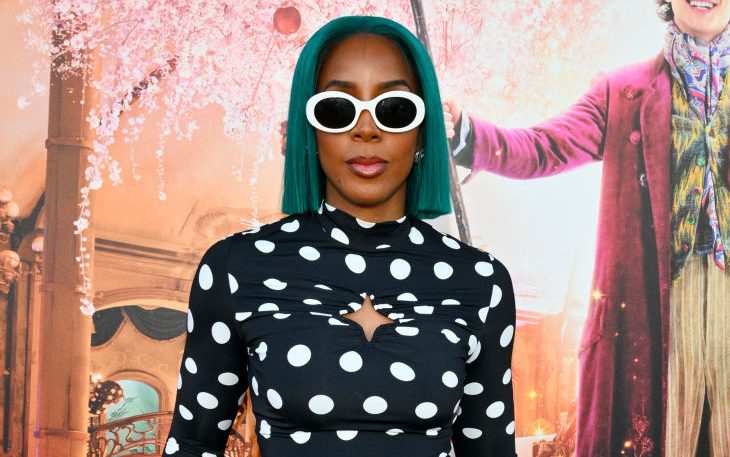 Kelly’s Teal Wig Is Better Than We Could Have Ever Imagined, See Her Whimsy ‘Wonka’ Premiere Look
