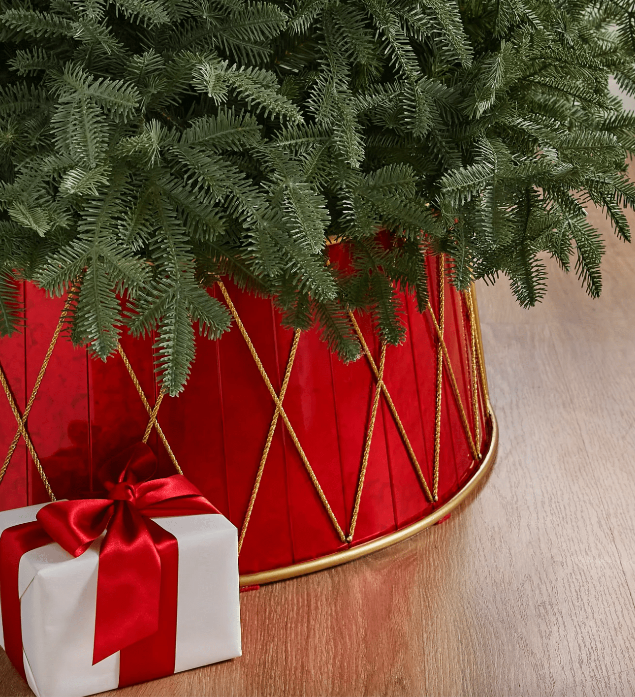 Christmas Drum Tree Collar