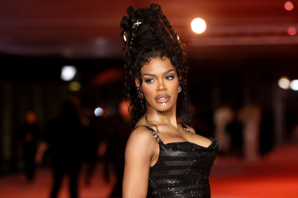 Teyana Taylor Celebrated Her 33rd Birthday In A Striking Red Rick Owens Gown