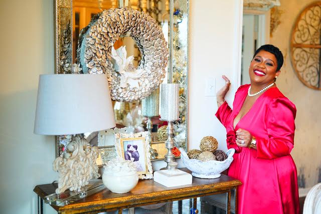 Metallic Florals Are The Glam Your Holiday Decor Is Missing According To Designer Tachic Hickman-Piazza