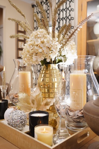 Metallic Florals Are The Glam Your Holiday Decor Is Missing According To Designer Tachic Hickman-Piazza
