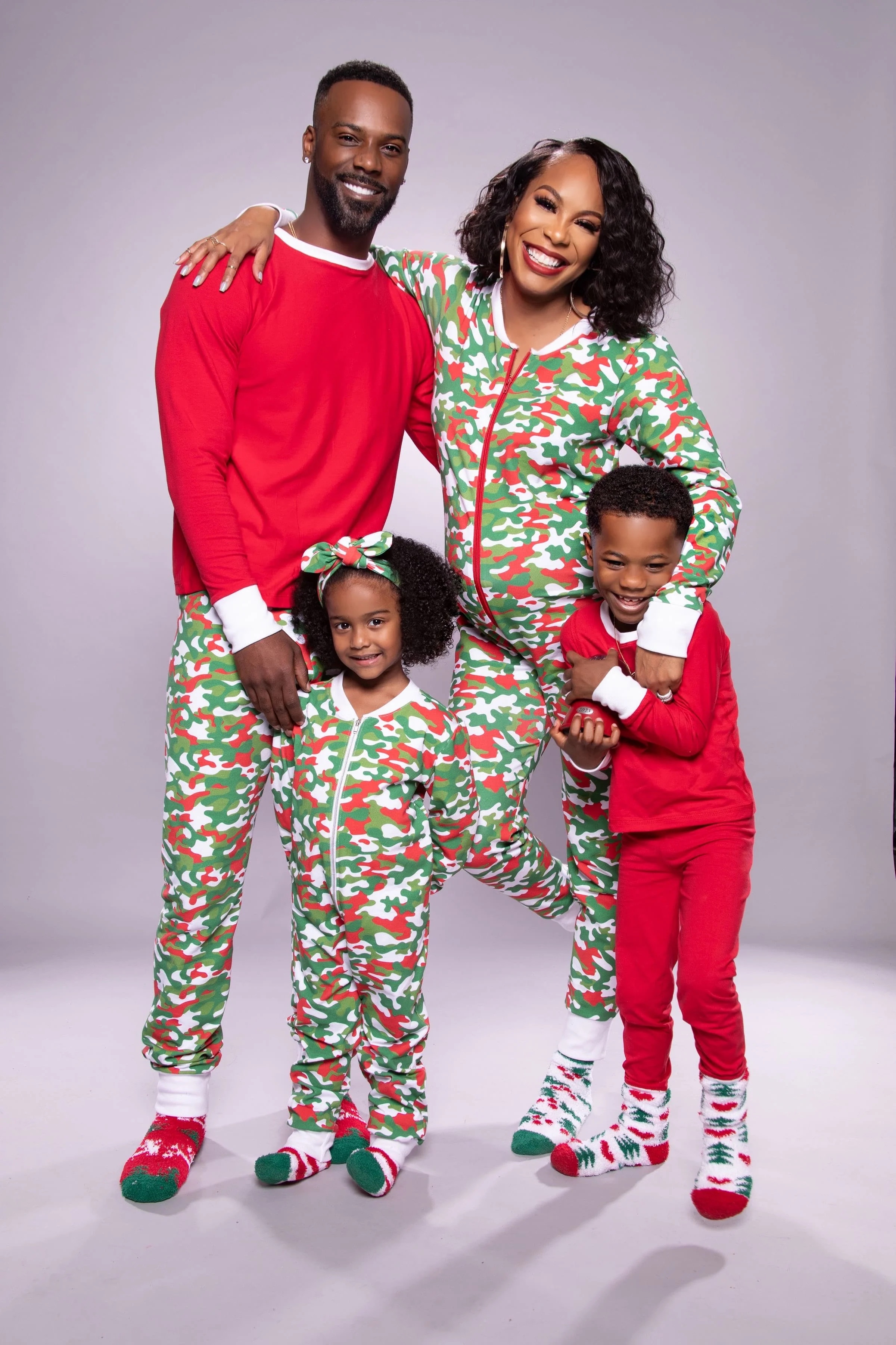 Sanya Richard Ross Matching Pajamas