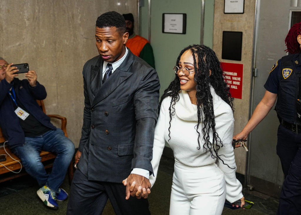 Actor Jonathan Majors Arrives At Court For Closing Arguments In Domestic Violence Trial